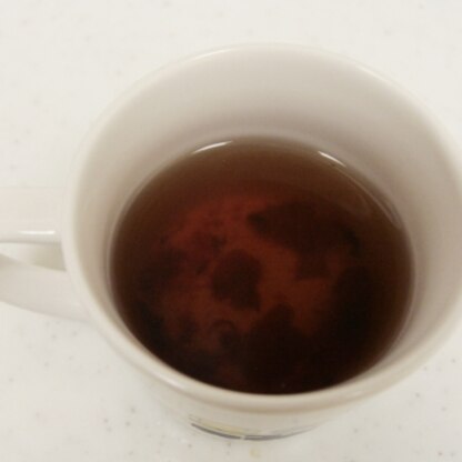 黒マメがなかったので麦茶で！
麦茶の香ばしさに梅の酸味が爽やかで美味しかったでっす！
(*ﾟ∀ﾟ)ごちそうさまでした♪